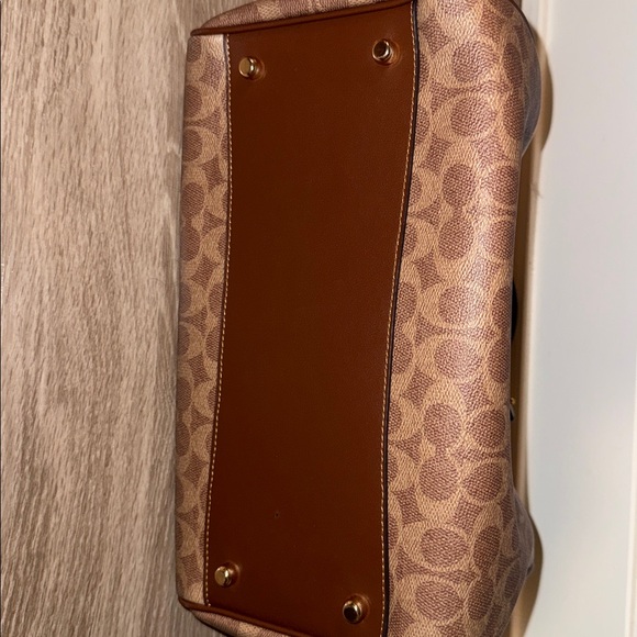 Coach Signature Canvas Satchel in Brown and Tan - Picture 7 of 7